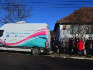 Caravana de screening pentru cancerul de col uterin, în județul Mureș. FOTO SCJU TM