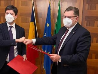 Ministrul sănătății din România și omologul său din Italia. FOTO MS