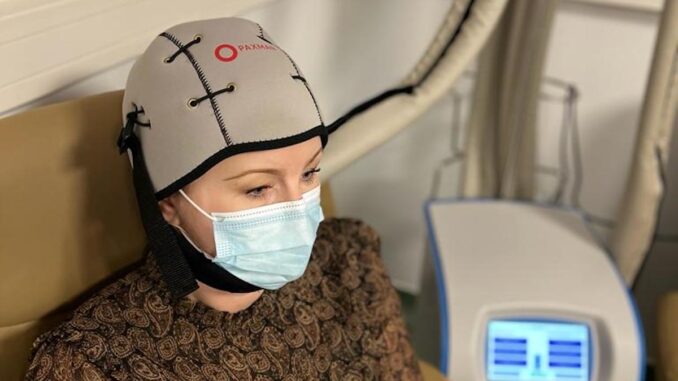 Dispozitivul care previne căderea părului. FOTO OncoHelp Dispozitivul care previne căderea părului. FOTO OncoHelp